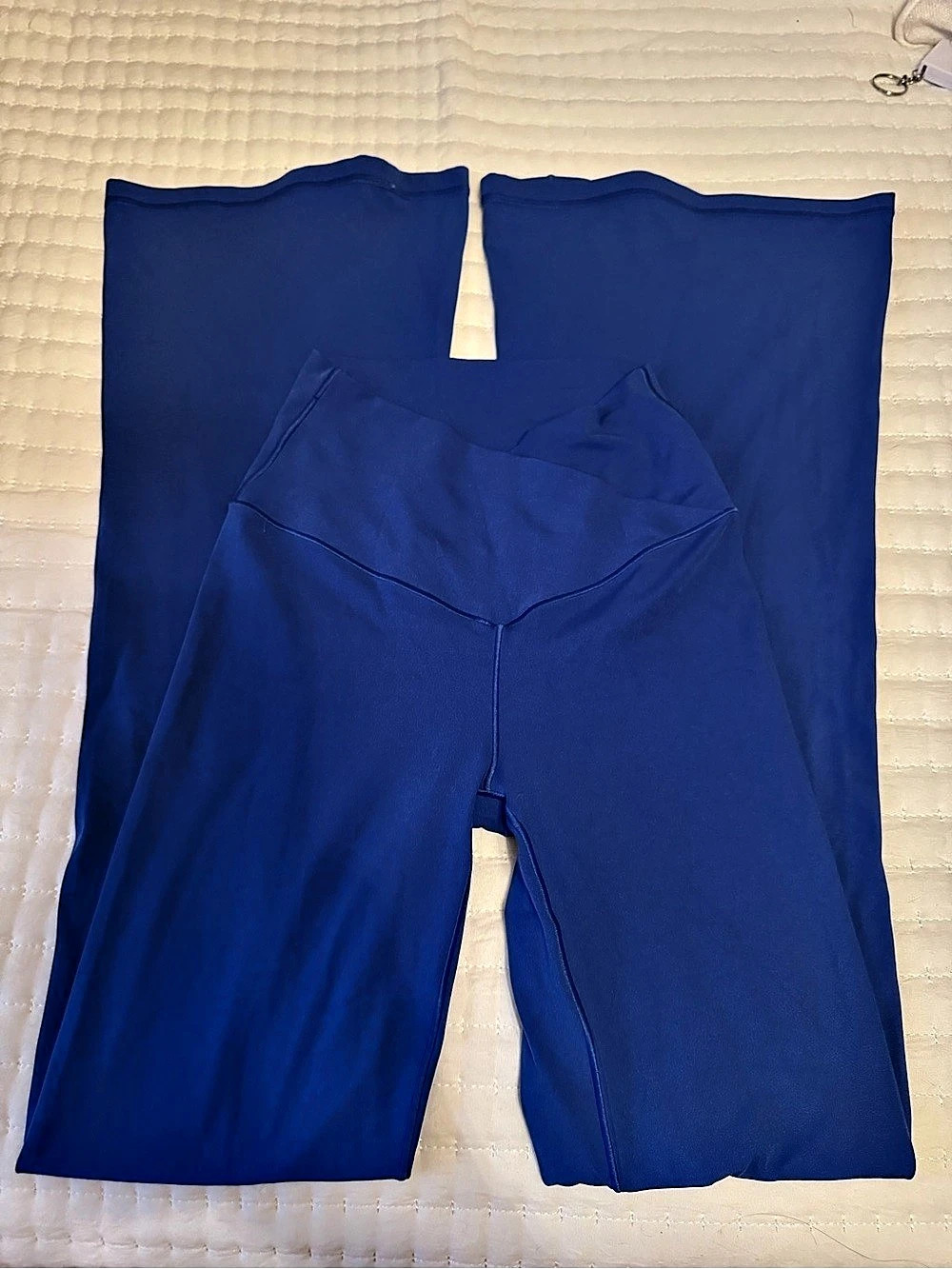 Offline by Aerie Size Smsll Real Me High Waisted Crossover Flare Legging Royal B